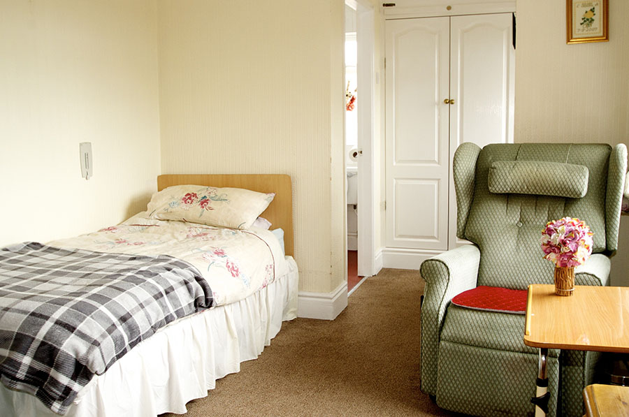 Residents bedroom at Brookside Residential Home Residents bedroom at Brookside Residential Home